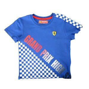 Scuderia Ferrari Kid "Gran Prix Jersey" Blue Short Sleeve T-Shirt
